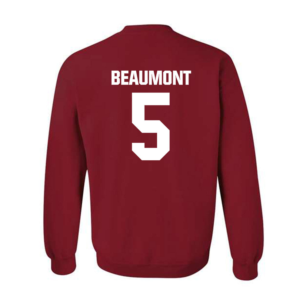 Indiana - NCAA Women's Basketball : Lenee Beaumont - Classic Shersey Crewneck Sweatshirt-1