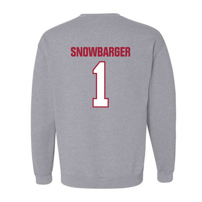 Indiana - NCAA Women's Volleyball : Sara Snowbarger - Classic Shersey Crewneck Sweatshirt-1