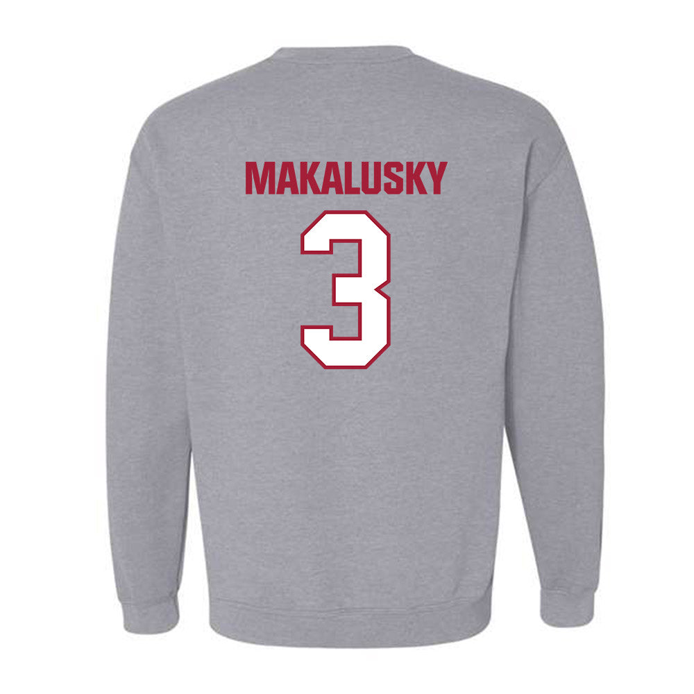 Indiana - NCAA Women's Basketball : Maya Makalusky - Classic Shersey Crewneck Sweatshirt-1