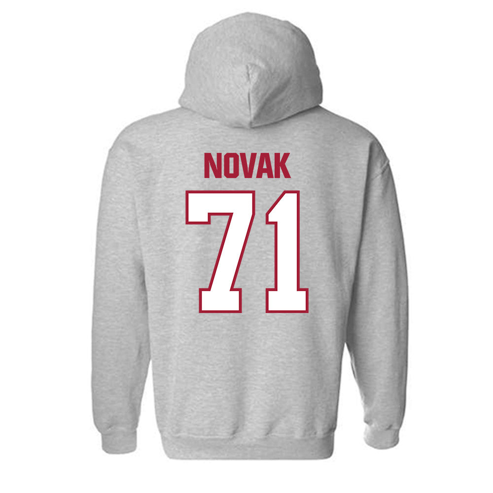 Indiana - NCAA Football : Benjamin Novak - Classic Shersey Hooded Sweatshirt-1