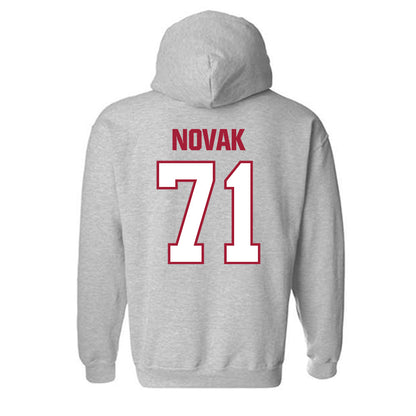 Indiana - NCAA Football : Benjamin Novak - Classic Shersey Hooded Sweatshirt-1