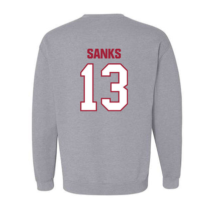 Indiana - NCAA Football : Jiquan Sanks - Classic Shersey Crewneck Sweatshirt-1