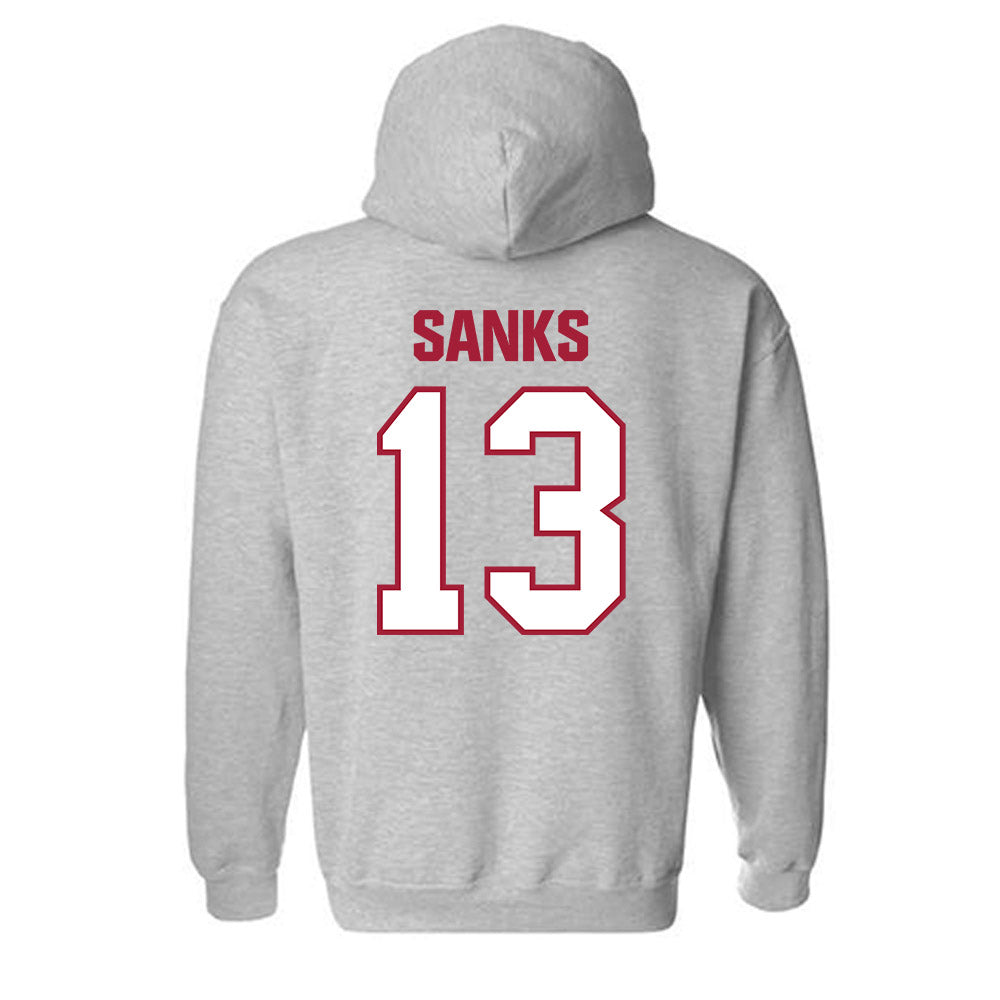 Indiana - NCAA Football : Jiquan Sanks - Classic Shersey Hooded Sweatshirt-1