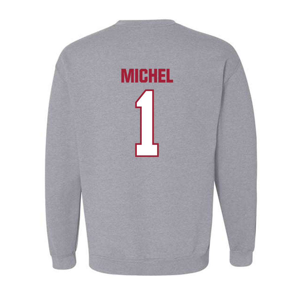 Indiana - NCAA Men's Soccer : Judewellin Michel - Classic Shersey Crewneck Sweatshirt-1