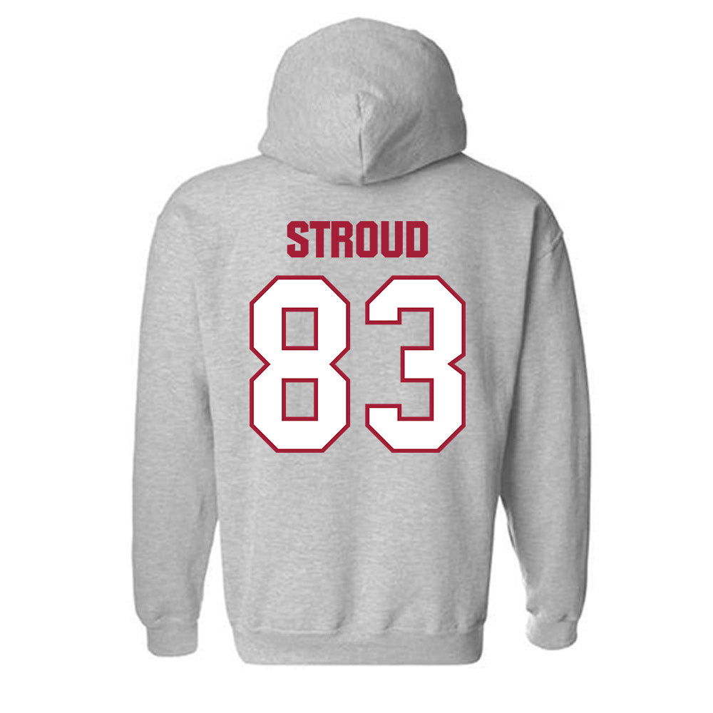 Indiana - NCAA Football : Hunter Stroud - Classic Shersey Hooded Sweatshirt-1