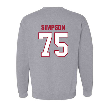 Indiana - NCAA Football : Sam Simpson - Classic Shersey Crewneck Sweatshirt-1