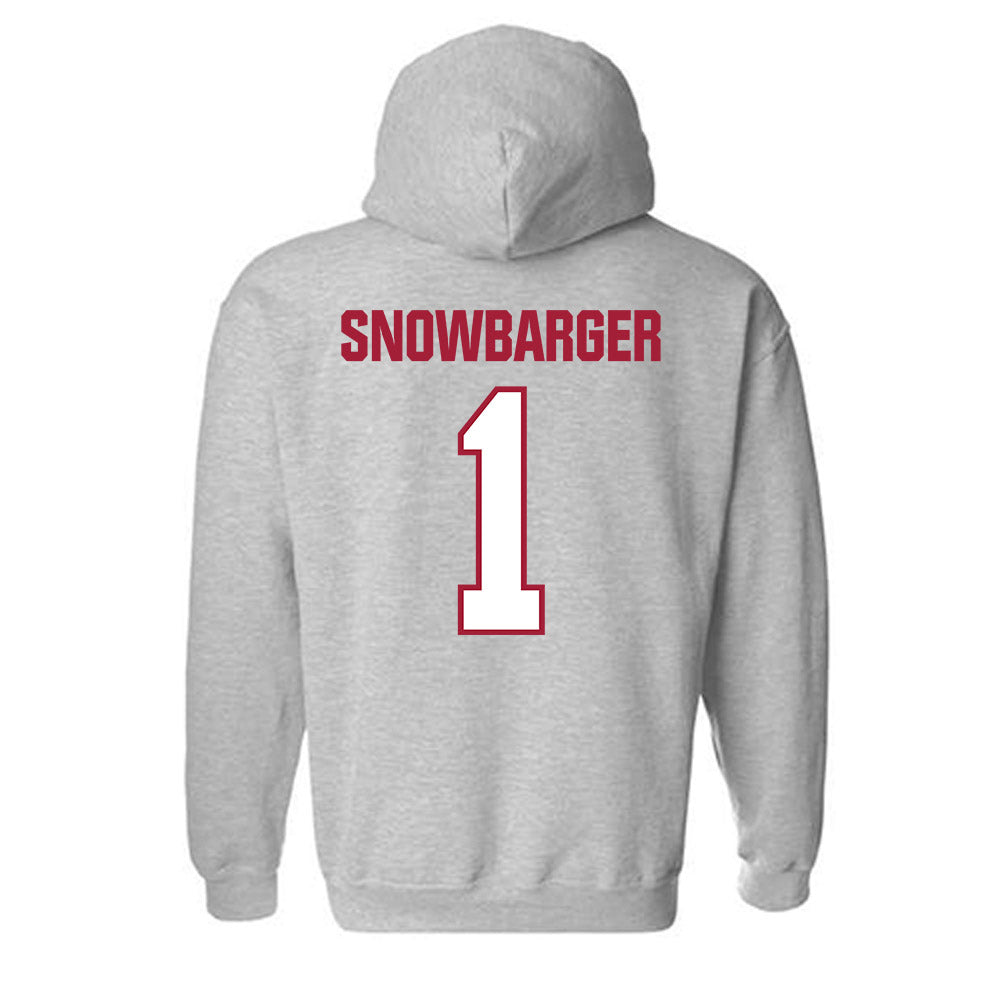 Indiana - NCAA Women's Volleyball : Sara Snowbarger - Classic Shersey Hooded Sweatshirt-1