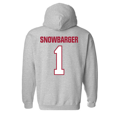 Indiana - NCAA Women's Volleyball : Sara Snowbarger - Classic Shersey Hooded Sweatshirt-1