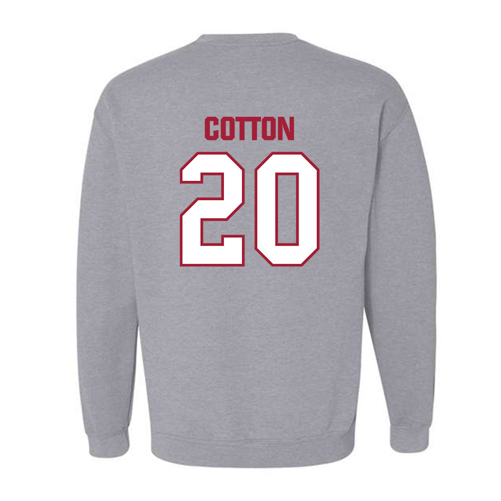 Indiana - NCAA Baseball : Logan Cotton - Classic Shersey Crewneck Sweatshirt-1