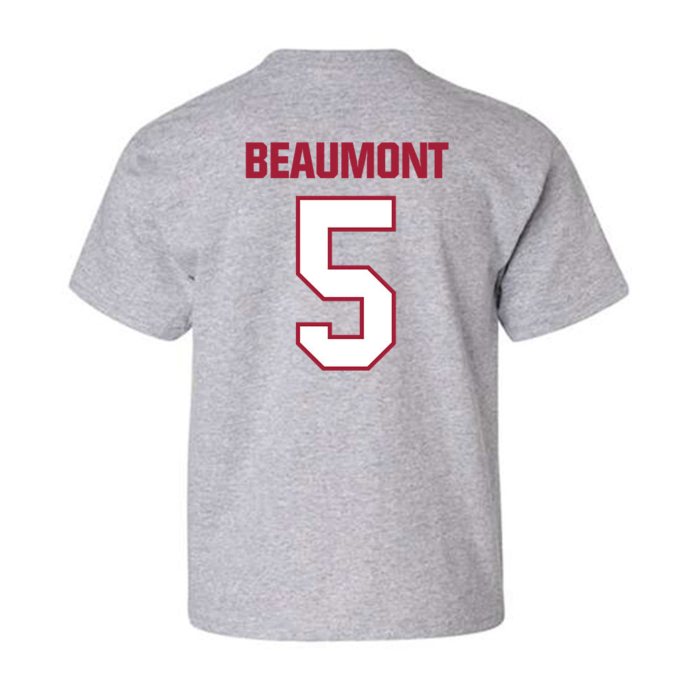 Indiana - NCAA Women's Basketball : Lenee Beaumont - Classic Shersey Youth T-Shirt-1