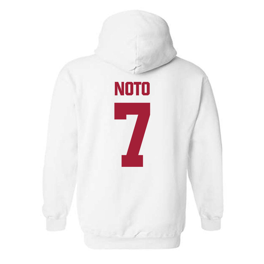 Indiana - NCAA Baseball : Mateo Noto - Classic Shersey Hooded Sweatshirt-1