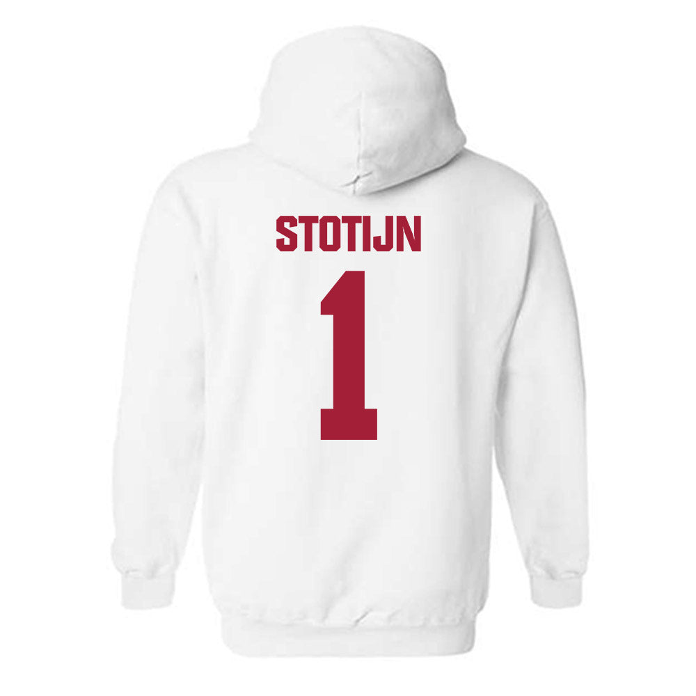 Indiana - NCAA Women's Basketball : Phoenix Stotijn - Classic Shersey Hooded Sweatshirt-1