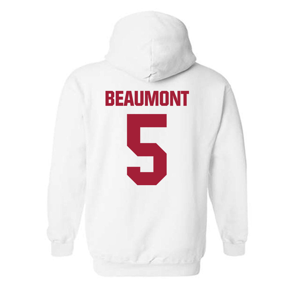 Indiana - NCAA Women's Basketball : Lenee Beaumont - Classic Shersey Hooded Sweatshirt-1