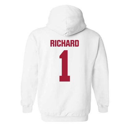 Indiana - NCAA Football : Turbo Richard - Classic Shersey Hooded Sweatshirt-1