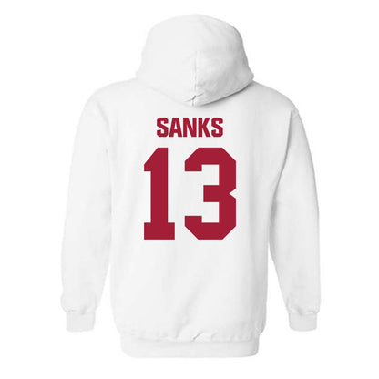 Indiana - NCAA Football : Jiquan Sanks - Classic Shersey Hooded Sweatshirt-1