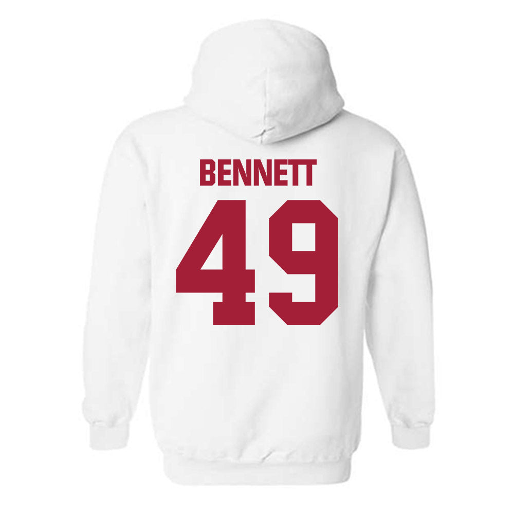 Indiana - NCAA Baseball : Eli Bennett - Classic Shersey Hooded Sweatshirt-1