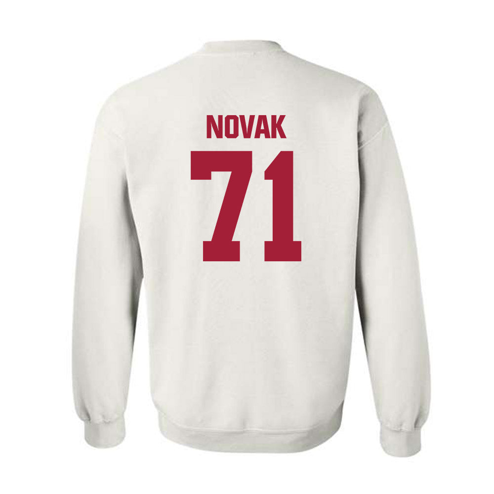 Indiana - NCAA Football : Benjamin Novak - Classic Shersey Crewneck Sweatshirt-1