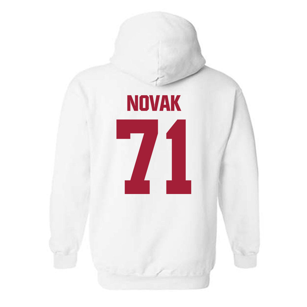 Indiana - NCAA Football : Benjamin Novak - Classic Shersey Hooded Sweatshirt-1