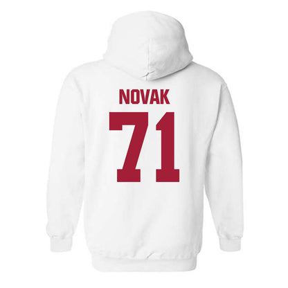Indiana - NCAA Football : Benjamin Novak - Classic Shersey Hooded Sweatshirt-1