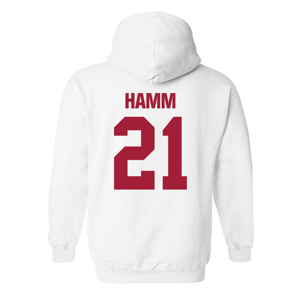 Indiana - NCAA Women's Soccer : Grace Hamm - Classic Shersey Hooded Sweatshirt-1