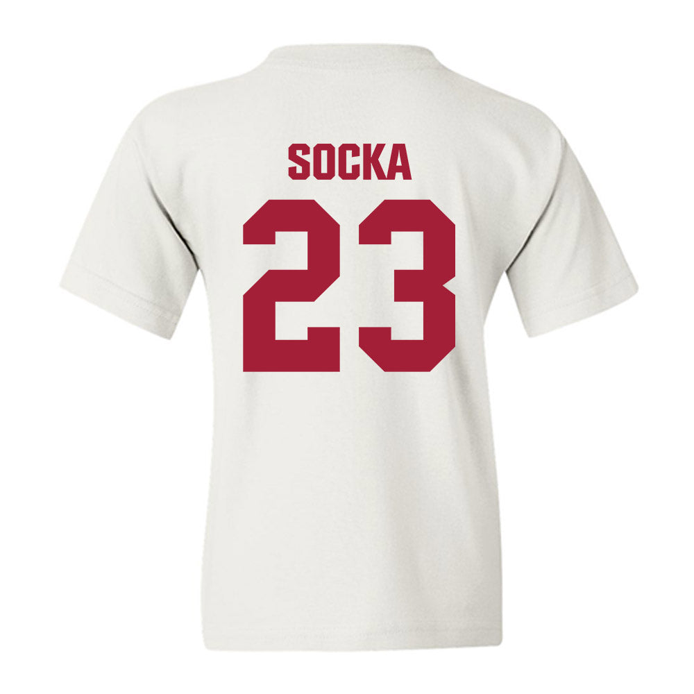 Indiana - NCAA Women's Basketball : Zania Socka - Classic Shersey Youth T-Shirt-1