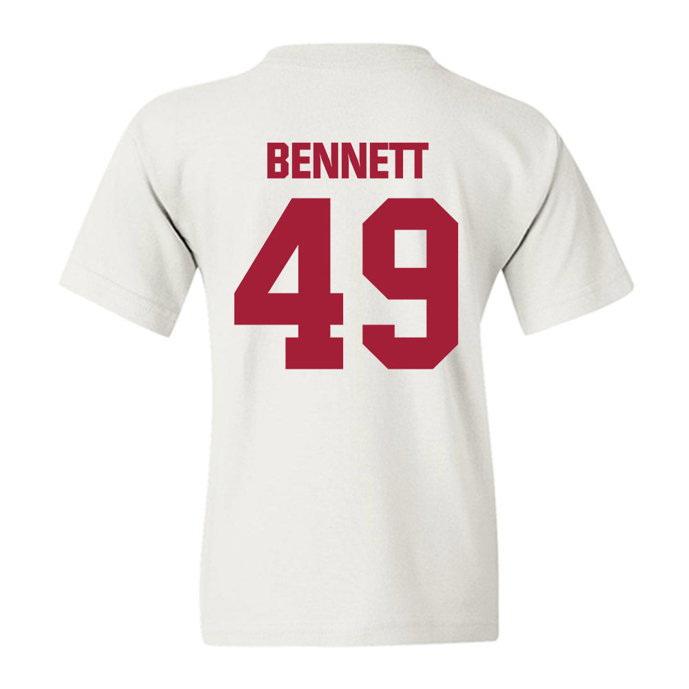 Indiana - NCAA Baseball : Eli Bennett - Classic Shersey Youth T-Shirt-1