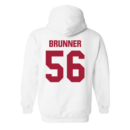 Indiana - NCAA Football : Joe Brunner - Classic Shersey Hooded Sweatshirt-1