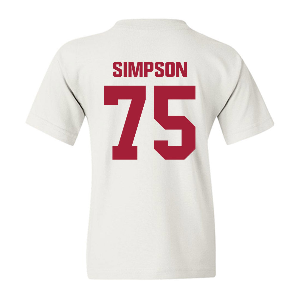 Indiana - NCAA Football : Sam Simpson - Classic Shersey Youth T-Shirt-1