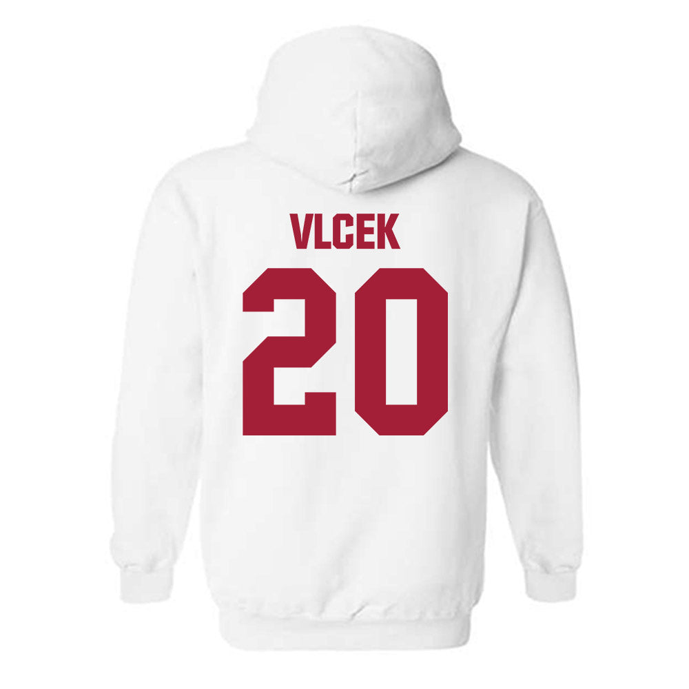 Indiana - NCAA Women's Soccer : Haden Vlcek - Classic Shersey Hooded Sweatshirt-1