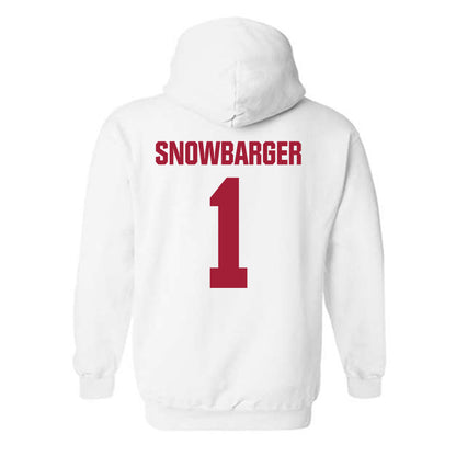 Indiana - NCAA Women's Volleyball : Sara Snowbarger - Classic Shersey Hooded Sweatshirt-1