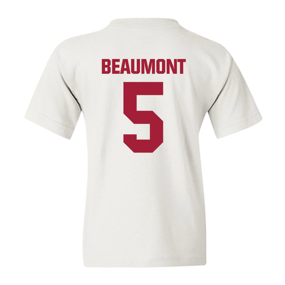 Indiana - NCAA Women's Basketball : Lenee Beaumont - Classic Shersey Youth T-Shirt-1