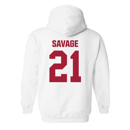 Indiana - NCAA Football : Jacob Savage - Classic Shersey Hooded Sweatshirt-1