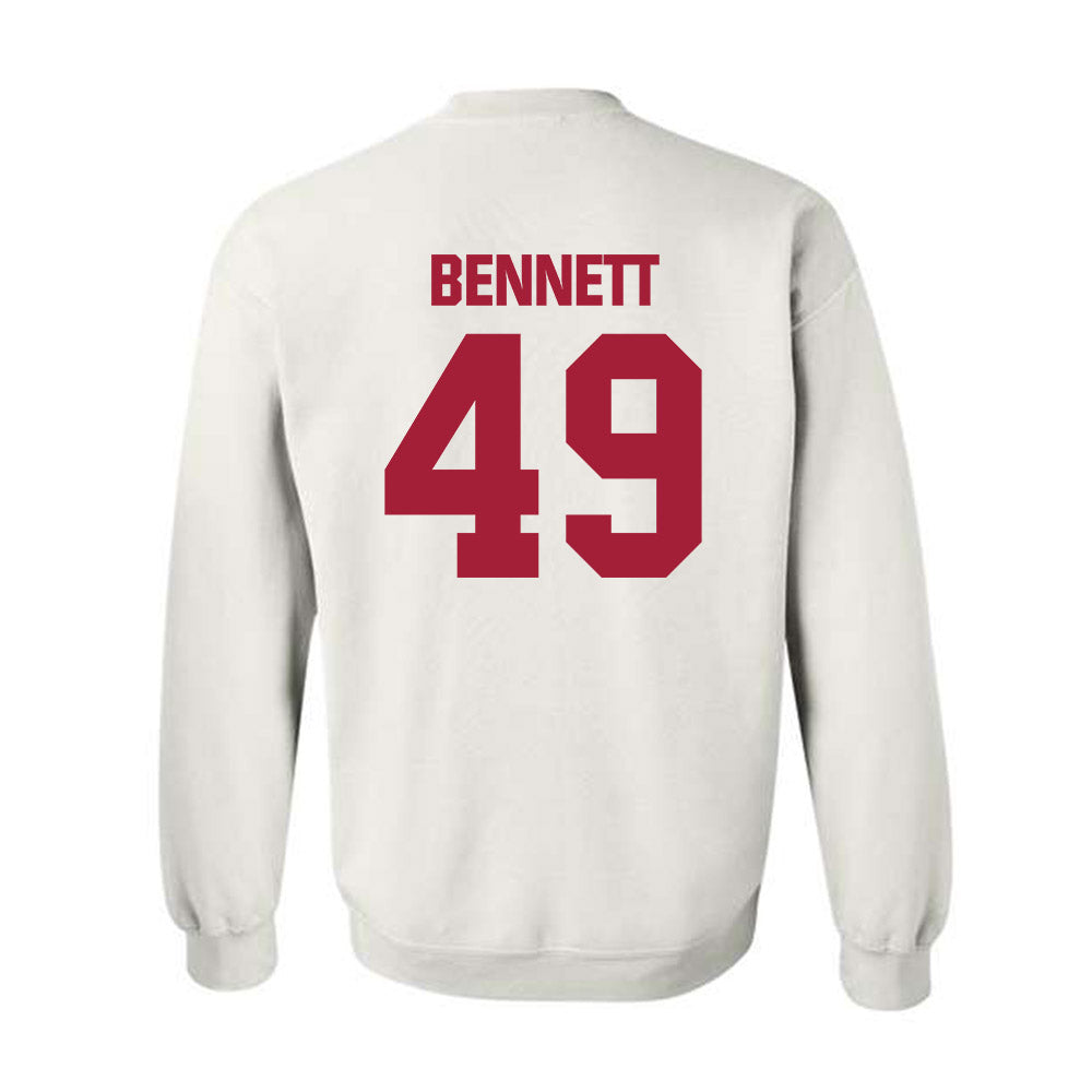 Indiana - NCAA Baseball : Eli Bennett - Classic Shersey Crewneck Sweatshirt-1