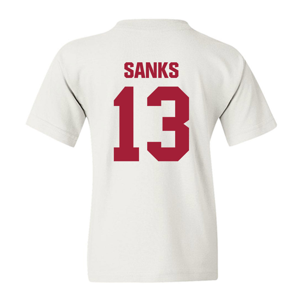 Indiana - NCAA Football : Jiquan Sanks - Classic Shersey Youth T-Shirt-1