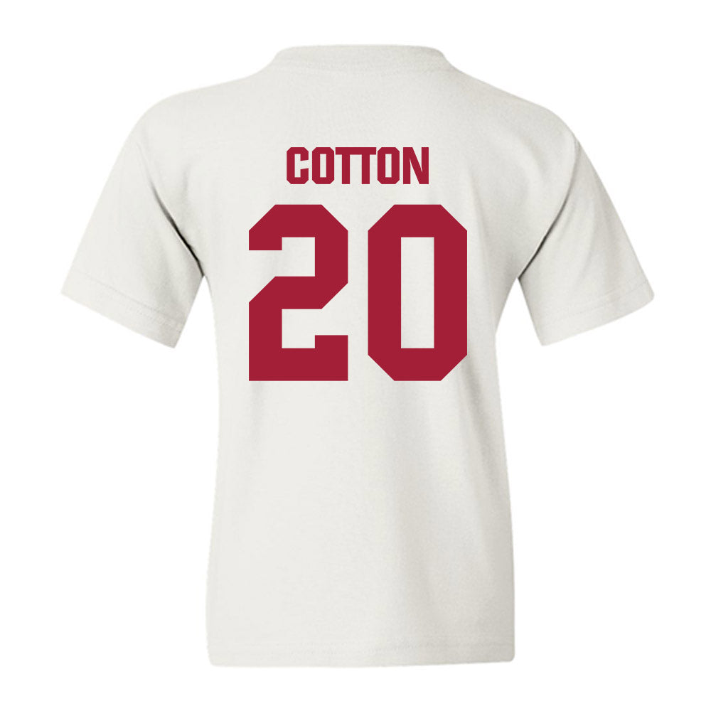 Indiana - NCAA Baseball : Logan Cotton - Classic Shersey Youth T-Shirt-1