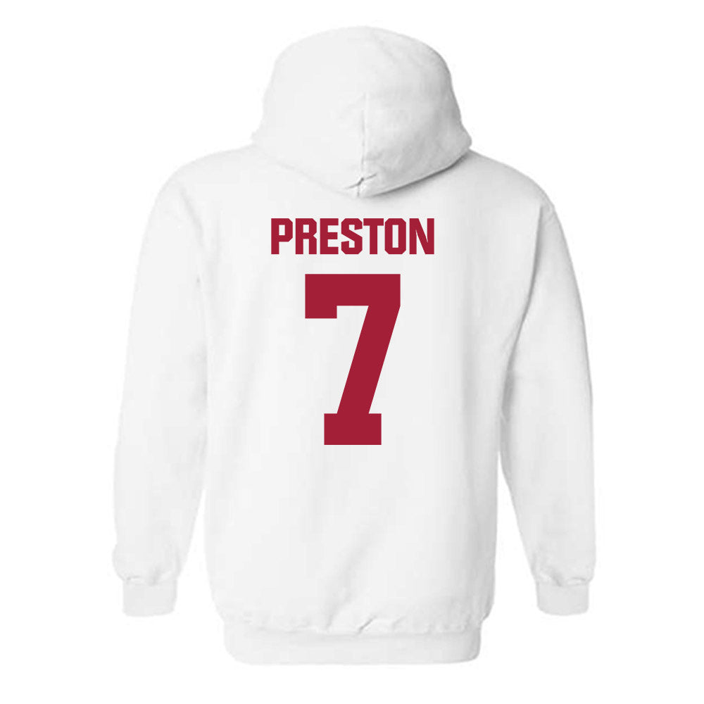 Indiana - NCAA Football : Shazz Preston - Classic Shersey Hooded Sweatshirt-1