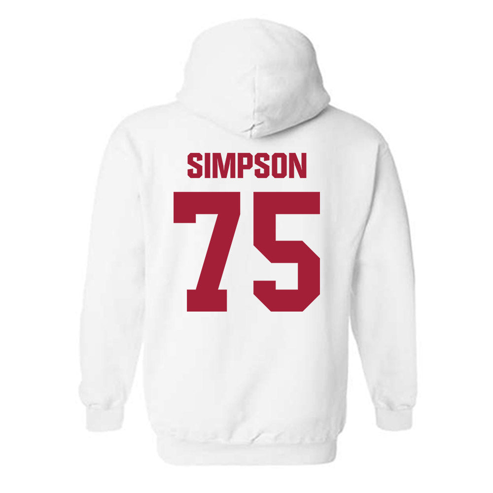 Indiana - NCAA Football : Sam Simpson - Classic Shersey Hooded Sweatshirt-1