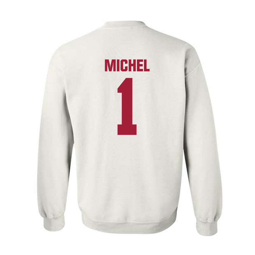 Indiana - NCAA Men's Soccer : Judewellin Michel - Classic Shersey Crewneck Sweatshirt-1