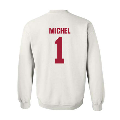 Indiana - NCAA Men's Soccer : Judewellin Michel - Classic Shersey Crewneck Sweatshirt-1