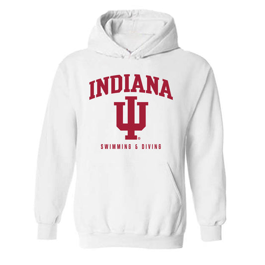 Indiana - NCAA Men's Swimming & Diving : Travis Gulledge - Classic Shersey Hooded Sweatshirt-0