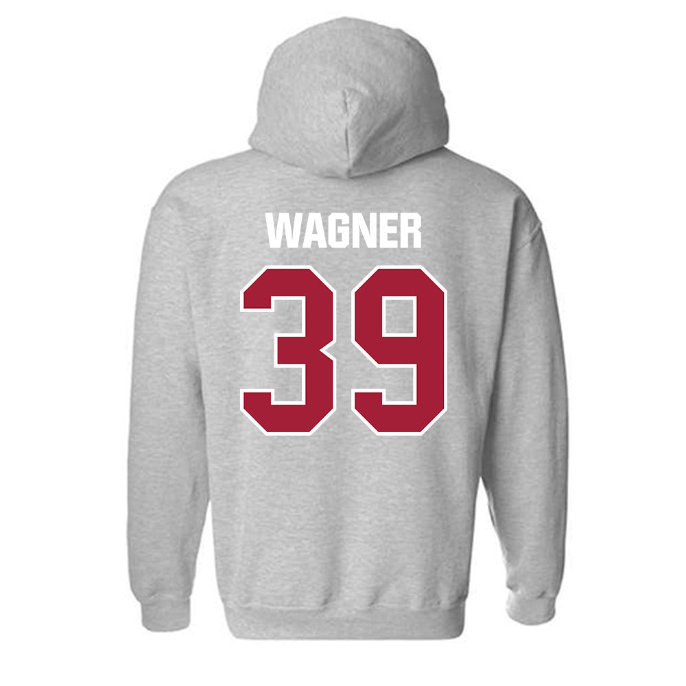 Indiana - NCAA Baseball : Nash Wagner - Classic Shersey Hooded Sweatshirt-1