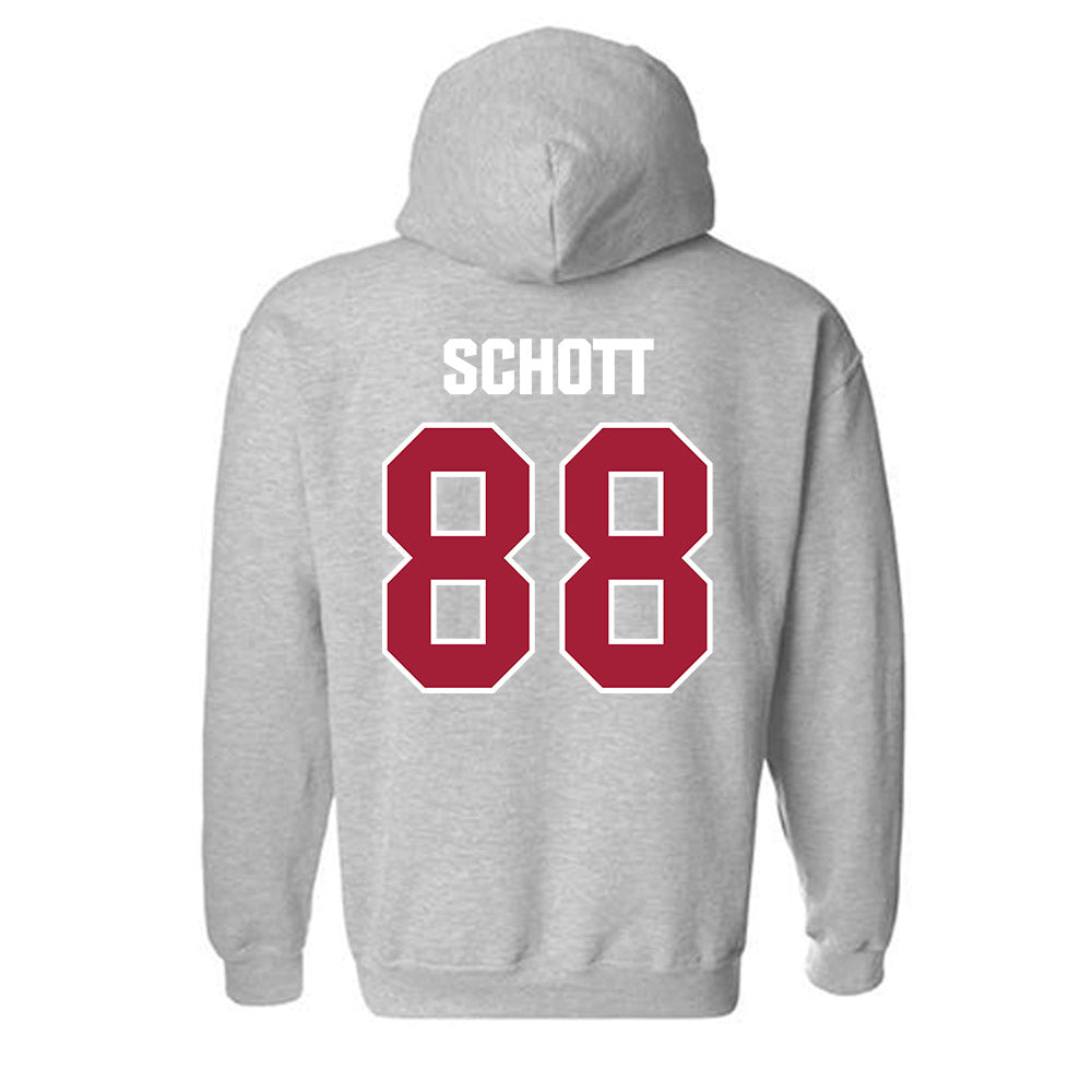 Indiana - NCAA Football : Brock Schott - Classic Shersey Hooded Sweatshirt-1