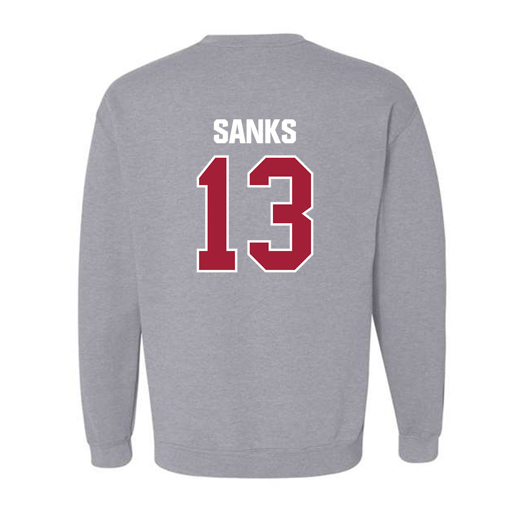 Indiana - NCAA Football : Jiquan Sanks - Classic Shersey Crewneck Sweatshirt-1