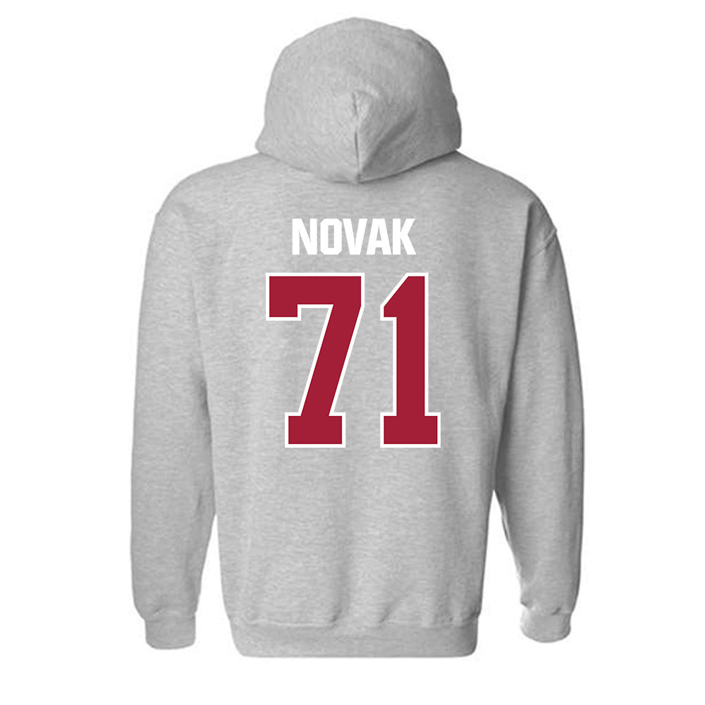 Indiana - NCAA Football : Benjamin Novak - Classic Shersey Hooded Sweatshirt-1