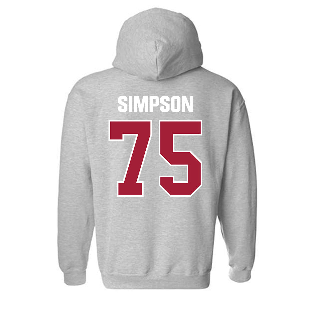 Indiana - NCAA Football : Sam Simpson - Classic Shersey Hooded Sweatshirt-1