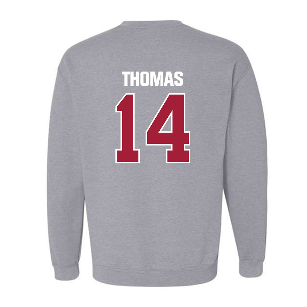 Indiana - NCAA Baseball : Brayton Thomas - Classic Shersey Crewneck Sweatshirt-1