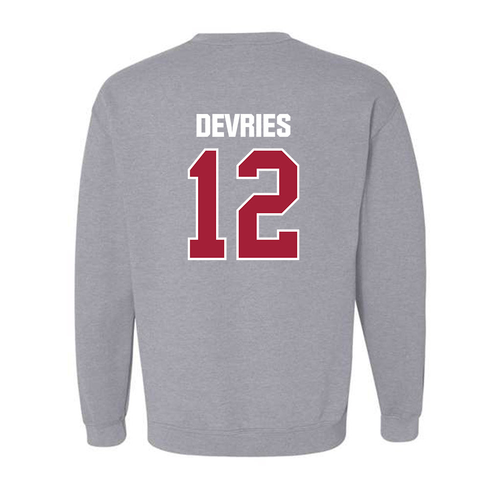 Indiana - NCAA Men's Basketball : Tucker DeVries - Classic Shersey Crewneck Sweatshirt-1