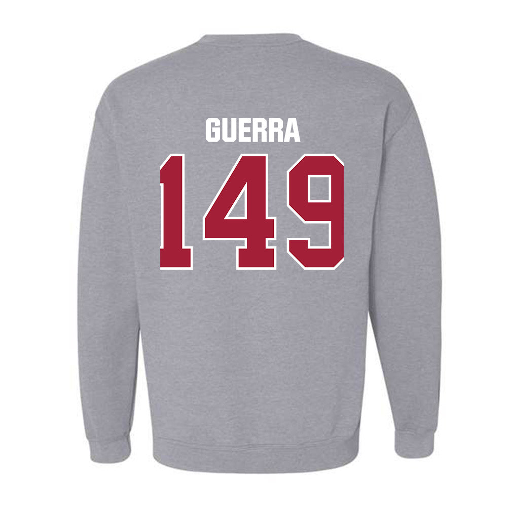 Indiana - NCAA Wrestling : Tyler Guerra - Classic Shersey Crewneck Sweatshirt-1