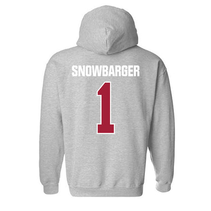 Indiana - NCAA Women's Volleyball : Sara Snowbarger - Classic Shersey Hooded Sweatshirt-1