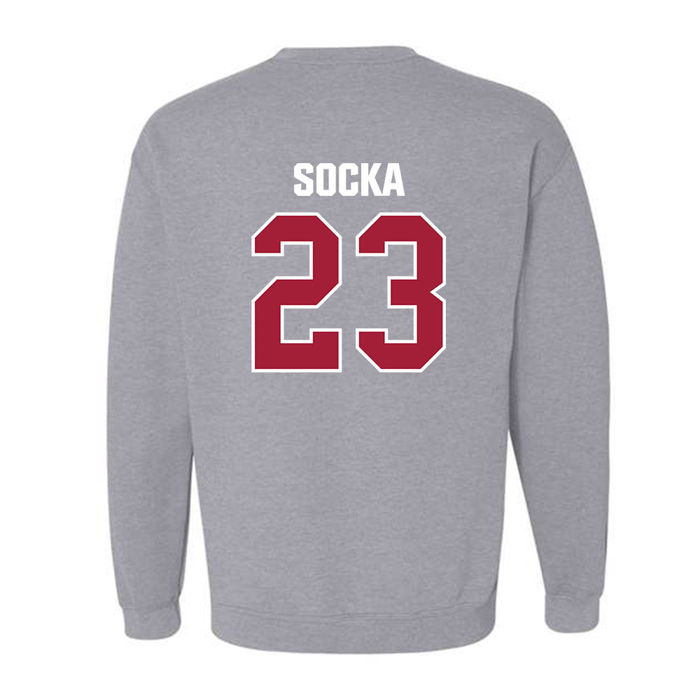 Indiana - NCAA Women's Basketball : Zania Socka - Classic Shersey Crewneck Sweatshirt-1